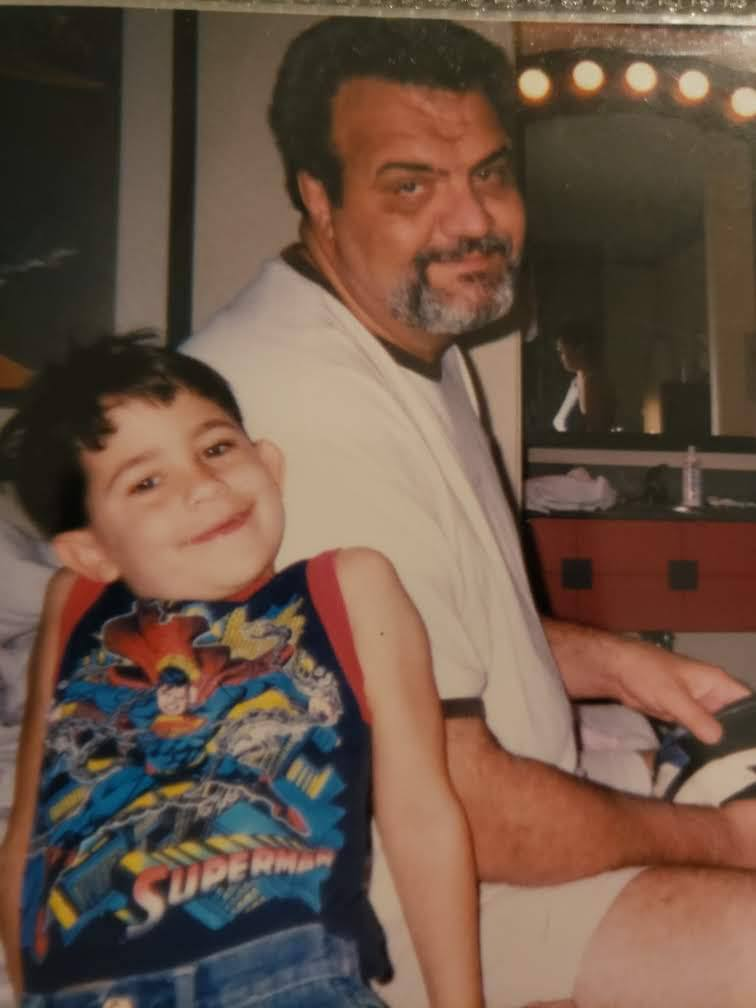 A.J. and his dad, The Bear